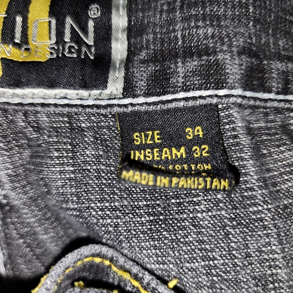 Evolution in Design Y2K Baggy Jeans Men's 34x32 - Picture 5 of 5